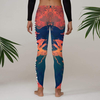 jiu jitsu gear BJJ apparel Abstract Azure ~ Full Guard Leggings