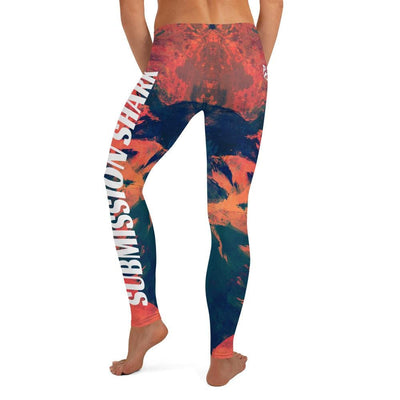 jiu jitsu gear BJJ apparel Abstract Azure ~ Full Guard Leggings