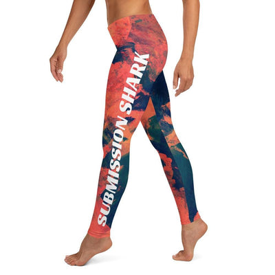 jiu jitsu gear BJJ apparel Abstract Azure ~ Full Guard Leggings