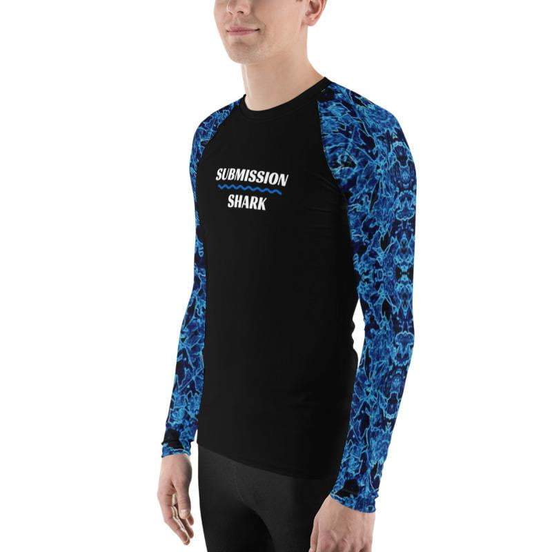 jiu jitsu gear BJJ apparel Aqua Vibe ~ Men's BJJ Rash Guard *