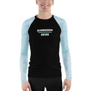 jiu jitsu gear BJJ apparel Baby Blue Beauty ~ Men's BJJ Rash Guard