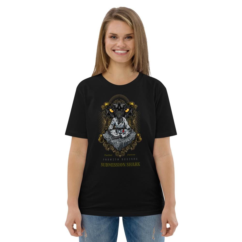 jiu jitsu gear BJJ apparel Black Panther Forever ~ Unisex Organic T-Shirt