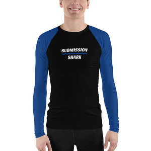 jiu jitsu gear BJJ apparel Blue SS Premium Standard ~ Men's BJJ Rash Guard