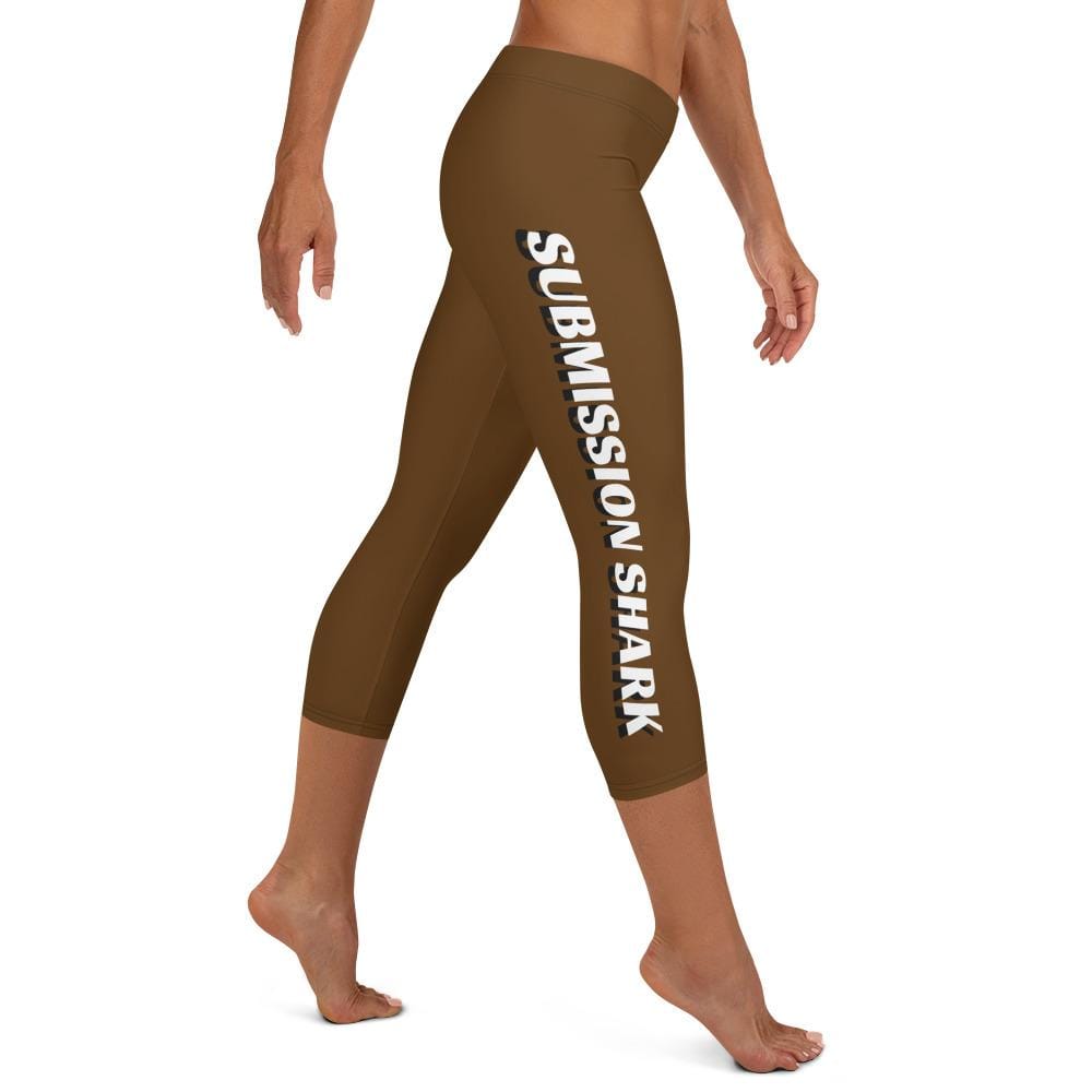 jiu jitsu gear BJJ apparel Brown SS Premium Standard ~ Capri Leggings