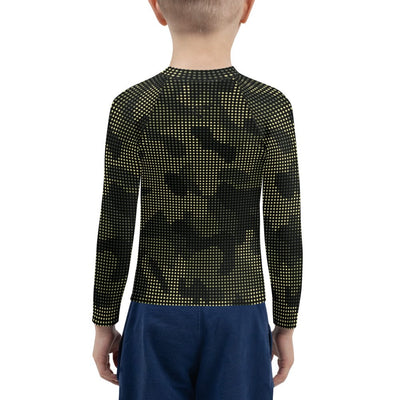 jiu jitsu gear BJJ apparel Camo Flow ~ Kids Rash Guard