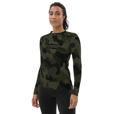 jiu jitsu gear BJJ apparel Camo Flow ~ Women's Rash Guard