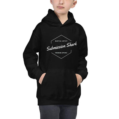 jiu jitsu gear BJJ apparel Classic Submission Shark Martial Artist ~ Kids Hoodie