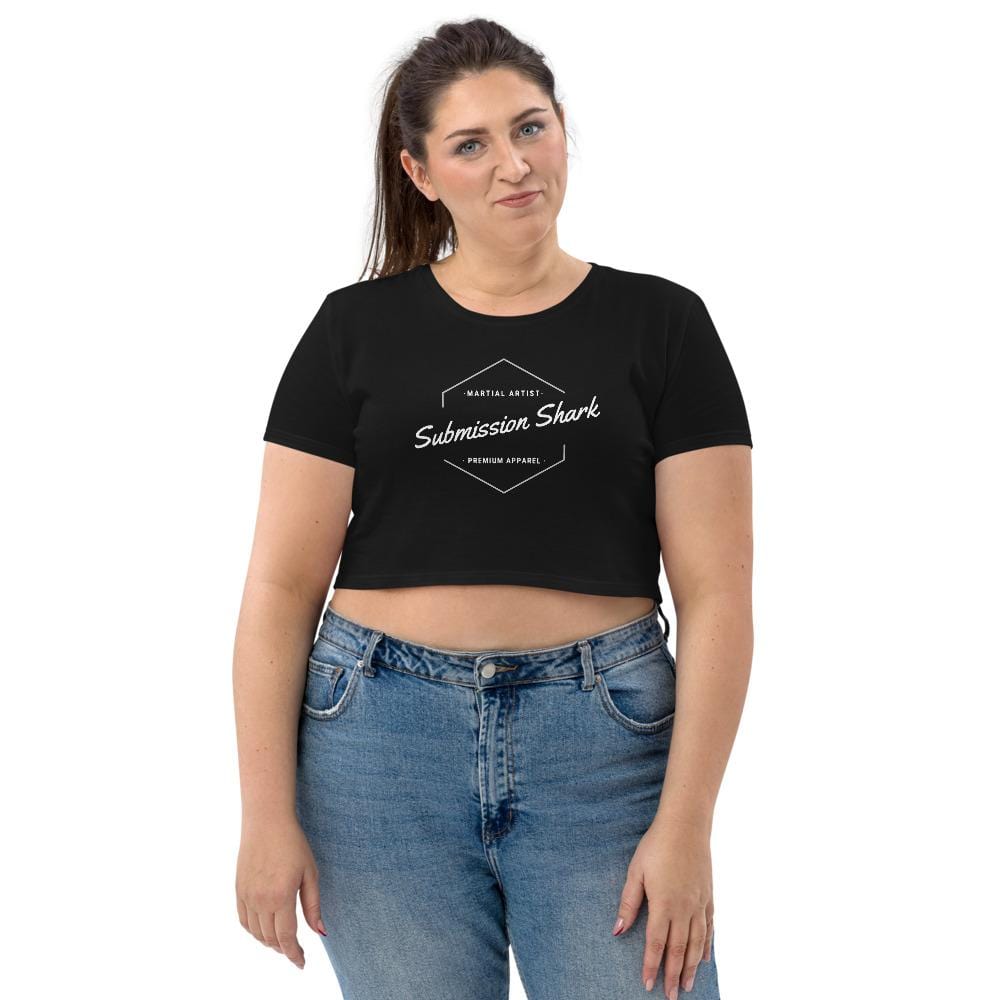 jiu jitsu gear BJJ apparel Classic Submission Shark ~ Organic Crop Top