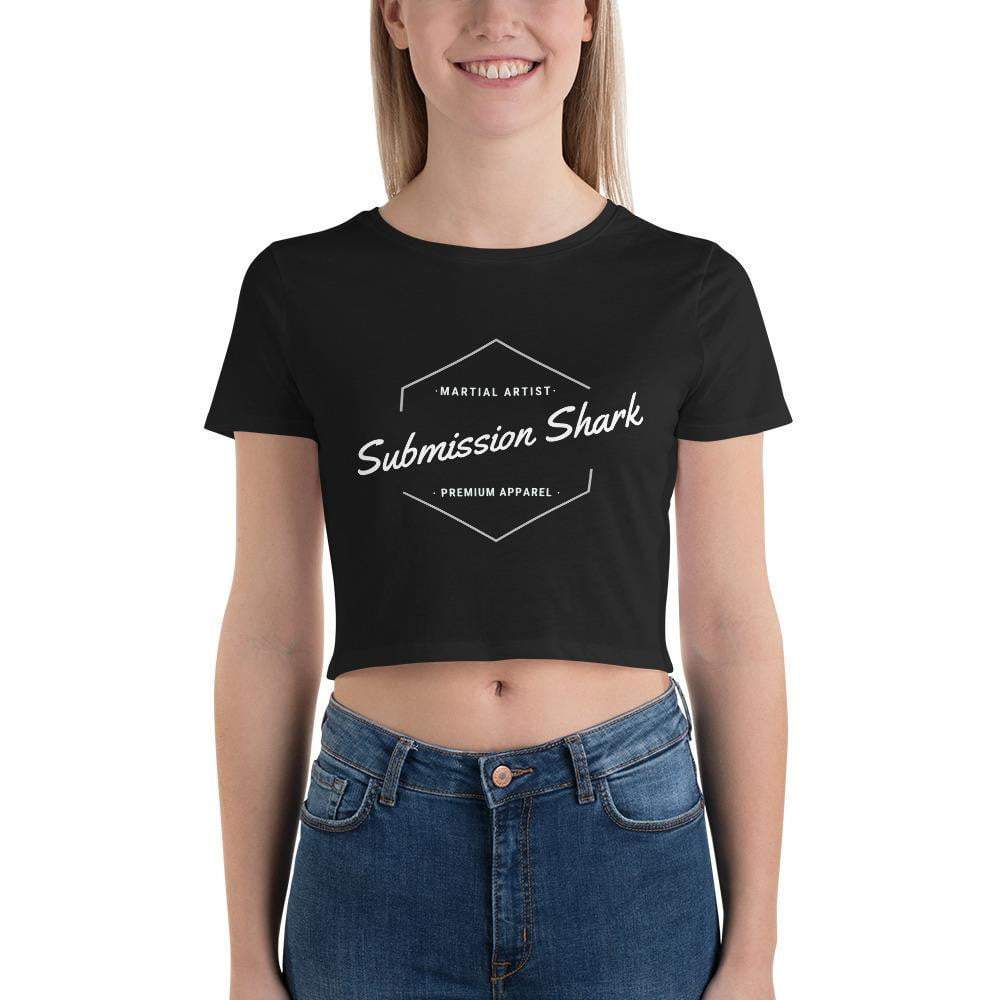 jiu jitsu gear BJJ apparel Classic Submission Shark ~ Women’s Crop Tee