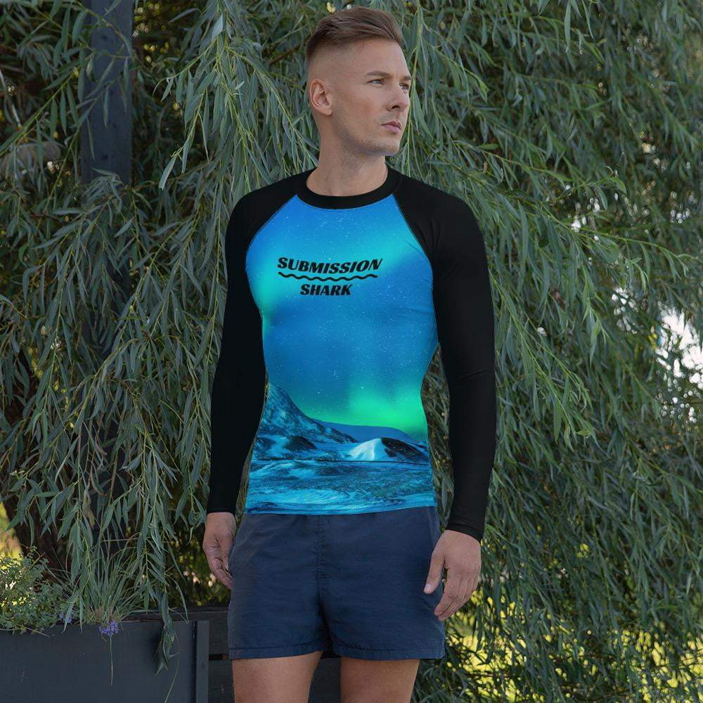 jiu jitsu gear BJJ apparel Cosmic Aurora ~ Men's BJJ Rash Guard