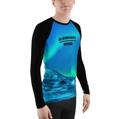 jiu jitsu gear BJJ apparel Cosmic Aurora ~ Men's BJJ Rash Guard