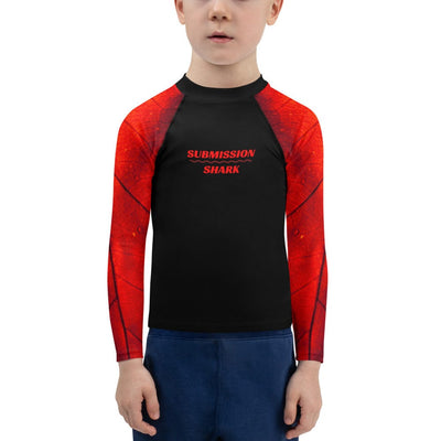 jiu jitsu gear BJJ apparel Crimson Passion ~ Kids Rash Guard *