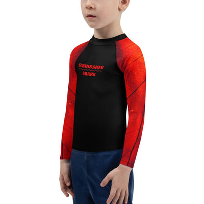 jiu jitsu gear BJJ apparel Crimson Passion ~ Kids Rash Guard *