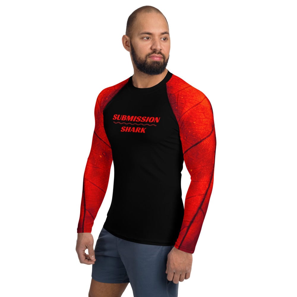 jiu jitsu gear BJJ apparel Crimson Passion ~ Men's BJJ Rash Guard *