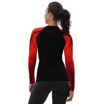 jiu jitsu gear BJJ apparel Crimson Passion ~ Women's Rash Guard *