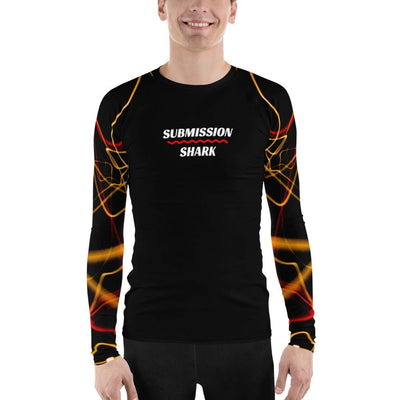 jiu jitsu gear BJJ apparel Electric Flow ~ Men's BJJ Rash Guard