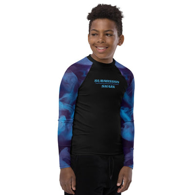 jiu jitsu gear BJJ apparel GOGOPlata Smoke ~ Youth Rash Guard