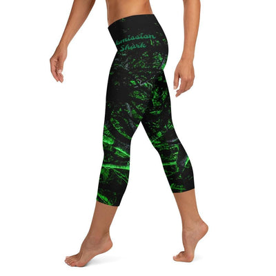 jiu jitsu gear BJJ apparel Green Forest Glow ~ Capri Leggings