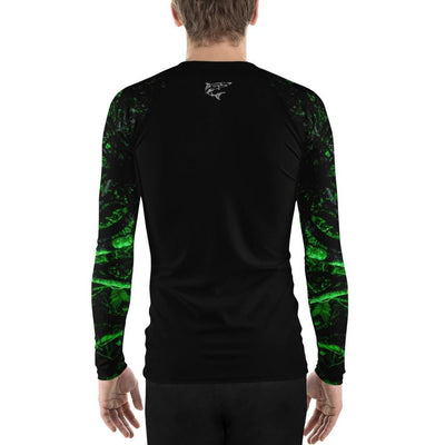 jiu jitsu gear BJJ apparel Green Forest Glow ~ Men's BJJ Rash Guard