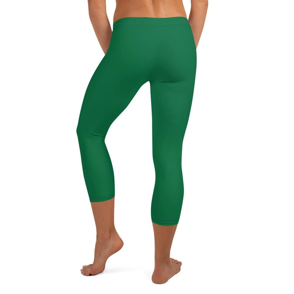 jiu jitsu gear BJJ apparel Green SS Premium Standard ~ Capri Leggings