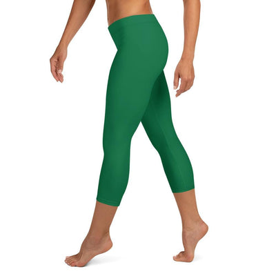 jiu jitsu gear BJJ apparel Green SS Premium Standard ~ Capri Leggings