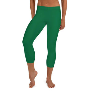 jiu jitsu gear BJJ apparel Green SS Premium Standard ~ Capri Leggings