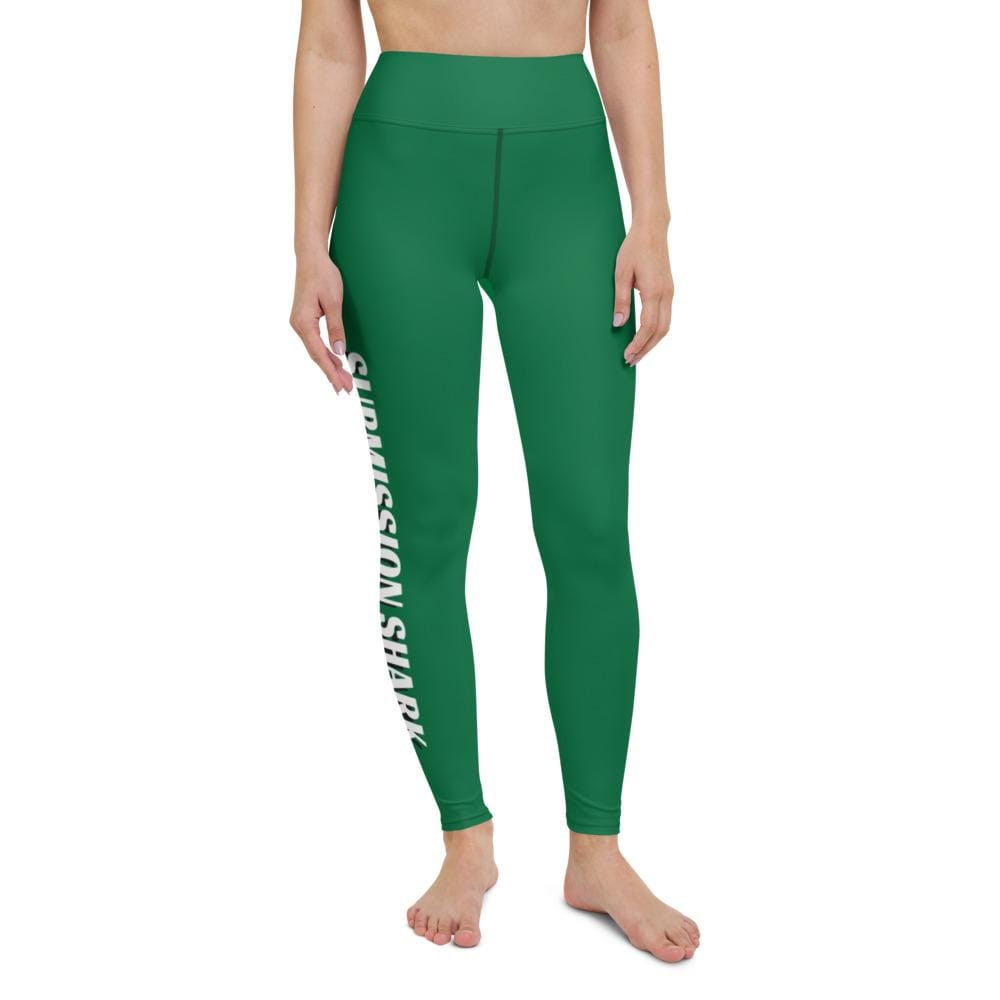 jiu jitsu gear BJJ apparel Green SS Premium Standard ~ High-Waist Leggings