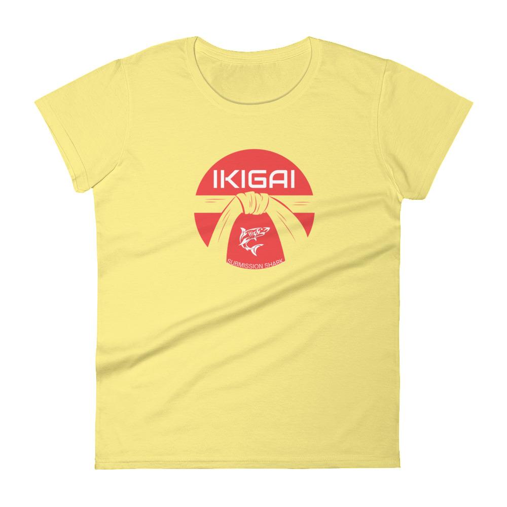 jiu jitsu gear BJJ apparel IKIGAI ~  Women's Fashion Fit Tee