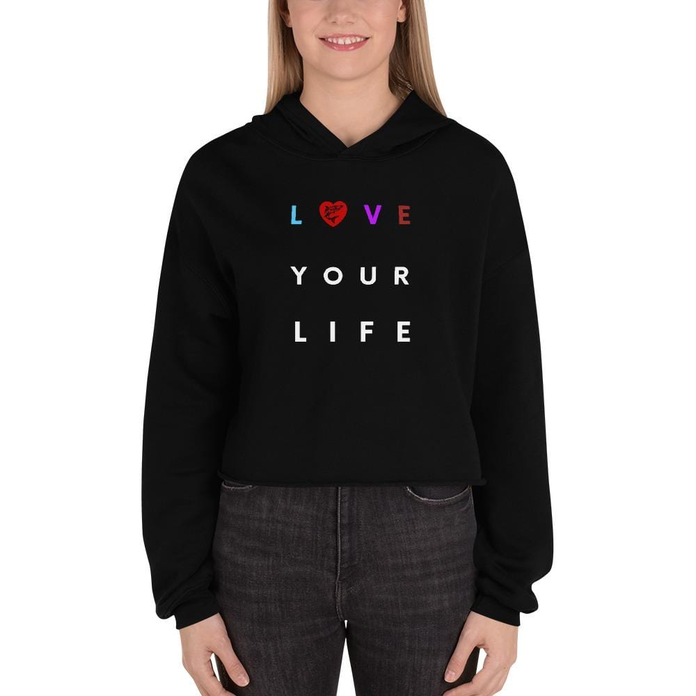 jiu jitsu gear BJJ apparel Love Your Life ~ Crop Hoodie