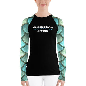 jiu jitsu gear BJJ apparel Mermaid Maiden ~ Women's Rash Guard