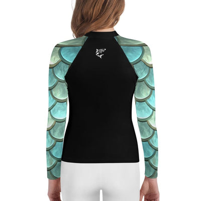 jiu jitsu gear BJJ apparel Mermaid Maiden ~ Youth Rash Guard