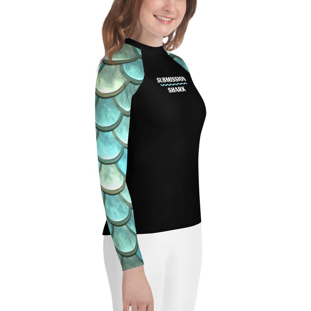 jiu jitsu gear BJJ apparel Mermaid Maiden ~ Youth Rash Guard