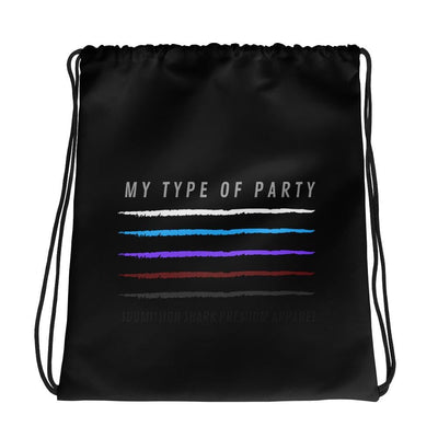 jiu jitsu gear BJJ apparel My Type of Party | Drawstring bag | Submission Shark