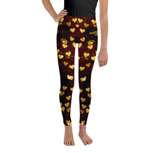 jiu jitsu gear BJJ apparel Night Hearts ~ Youth Leggings