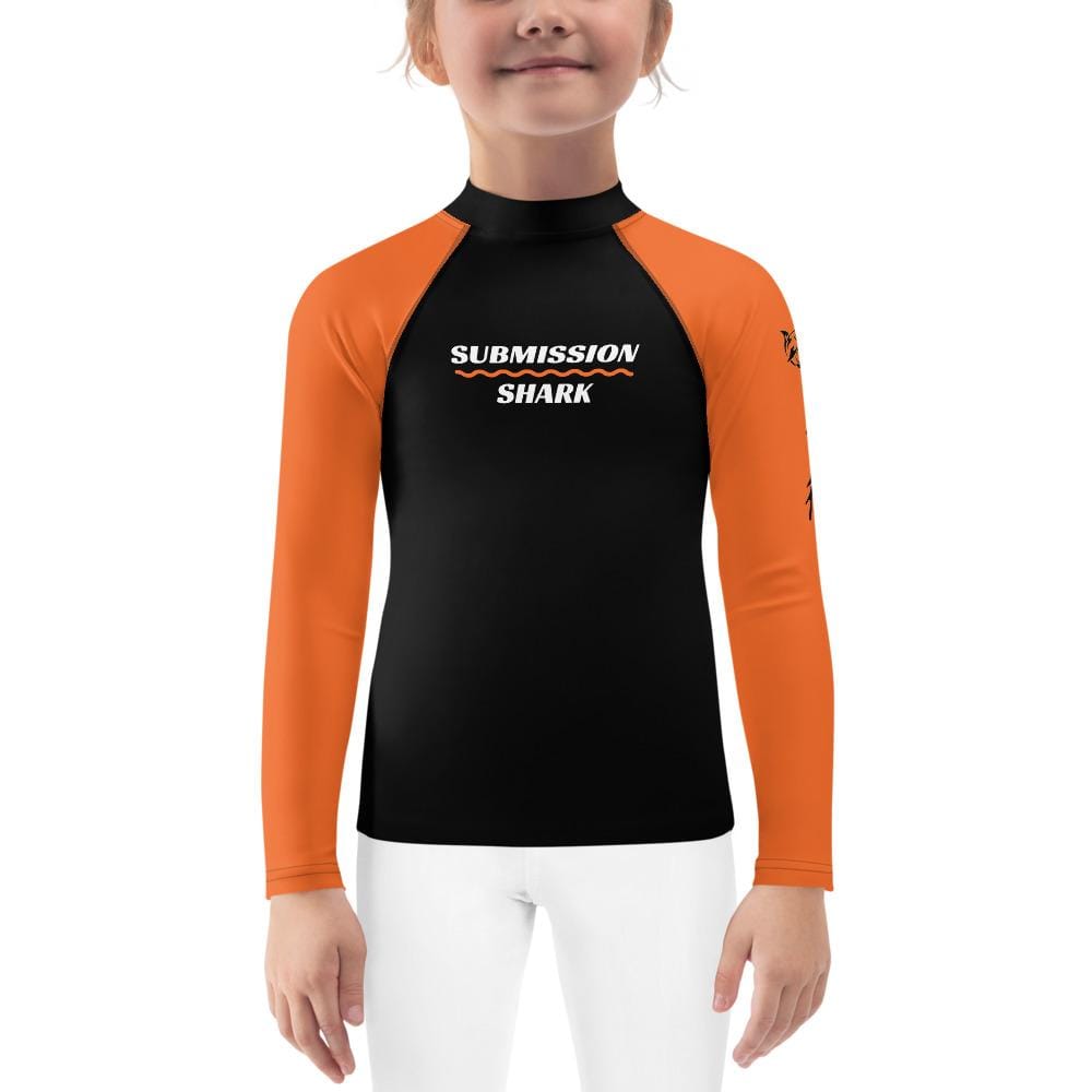 jiu jitsu gear BJJ apparel Orange SS Premium Standard ~ Kid's Rash Guard