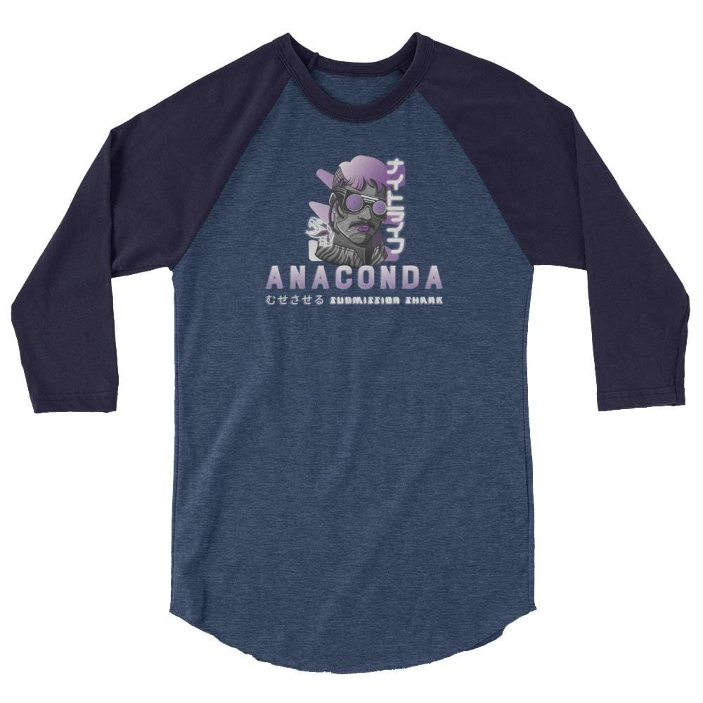 Professor Anaconda Choke 3/4 sleeve raglan shirt – Submission Shark