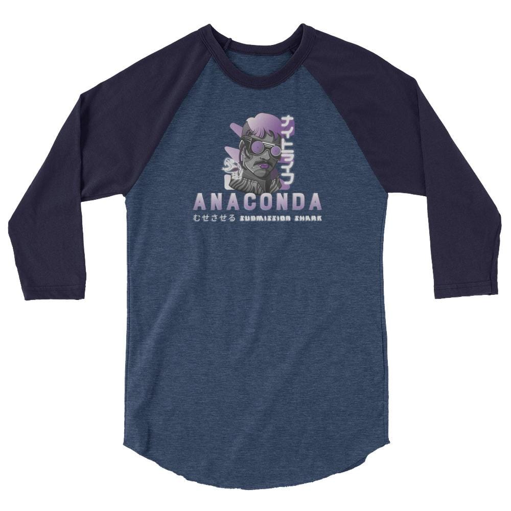 jiu jitsu gear BJJ apparel Professor Anaconda Choke ~ 3/4 sleeve raglan shirt