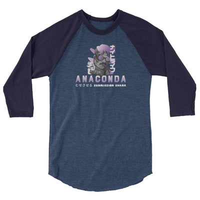 jiu jitsu gear BJJ apparel Professor Anaconda Choke ~ 3/4 sleeve raglan shirt