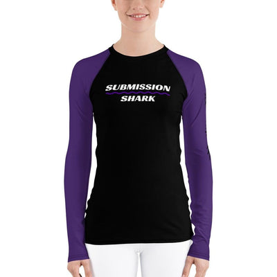 jiu jitsu gear BJJ apparel Purple SS Premium Standard ~ Women's Rash Guard