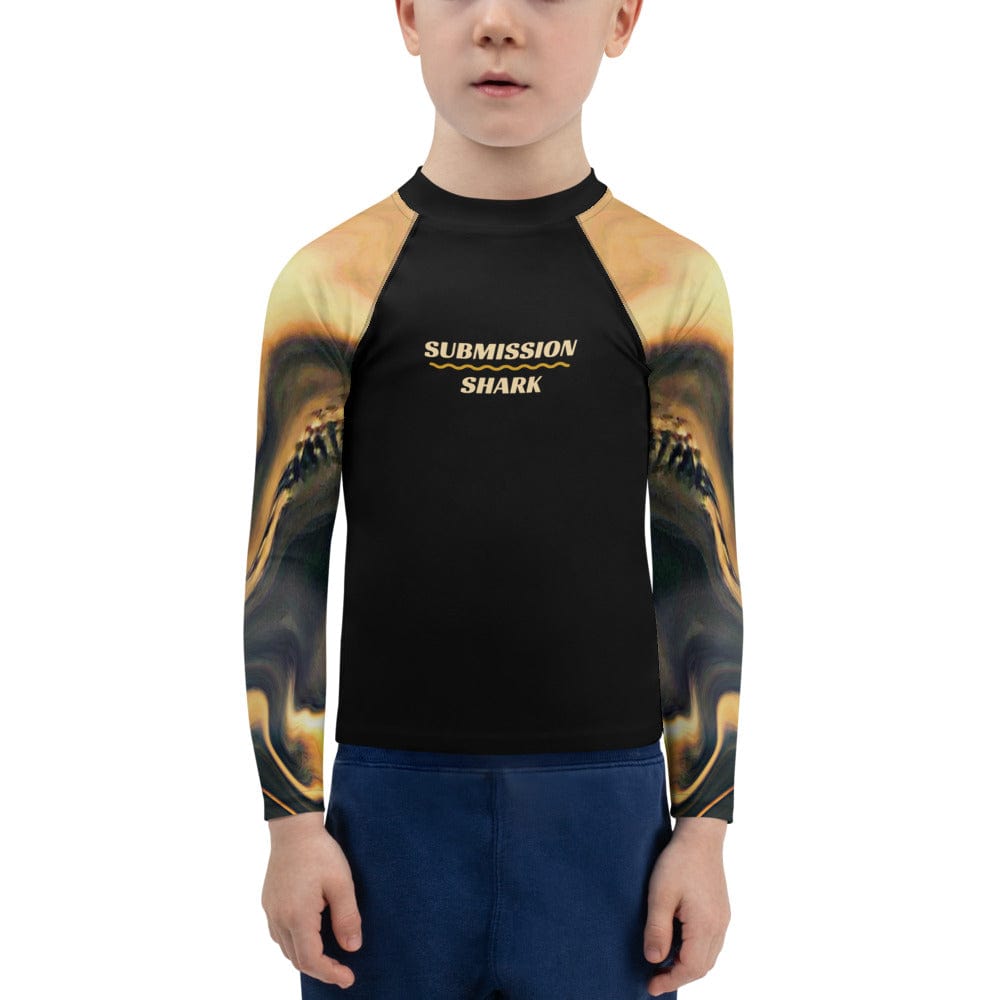 jiu jitsu gear BJJ apparel Relentless Hooks ~ Kids Rash Guard