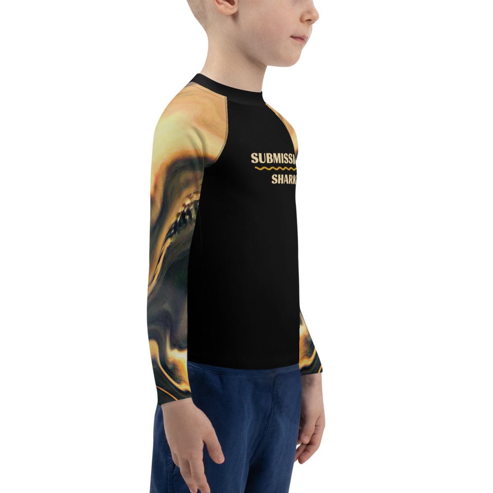 jiu jitsu gear BJJ apparel Relentless Hooks ~ Kids Rash Guard