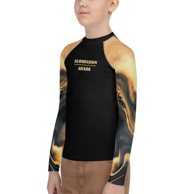 jiu jitsu gear BJJ apparel Relentless Hooks ~ Youth Rash Guard