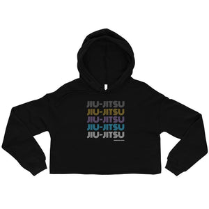 jiu jitsu gear BJJ apparel Retro Jiu-Jitsu ~ Crop Hoodie