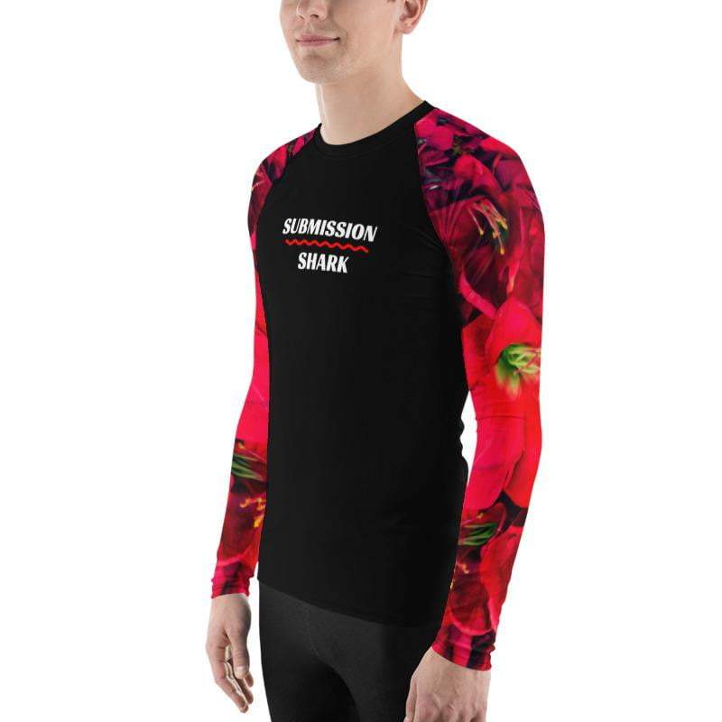 jiu jitsu gear BJJ apparel Scarlet Gardens ~ Men's BJJ Rash Guard