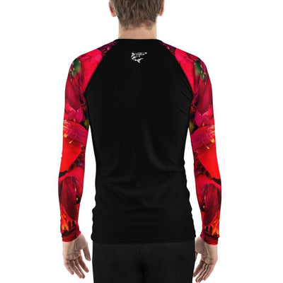 jiu jitsu gear BJJ apparel Scarlet Gardens ~ Men's BJJ Rash Guard