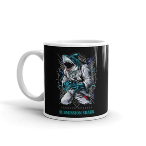 jiu jitsu gear BJJ apparel Shark Frenzy Mug | Submission Shark