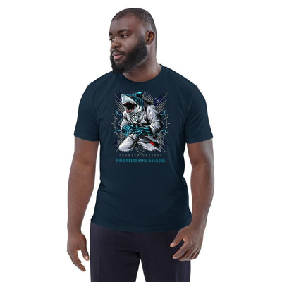 jiu jitsu gear BJJ apparel Shark Frenzy ~ Unisex Organic T-Shirt