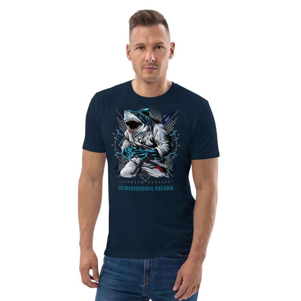 jiu jitsu gear BJJ apparel Shark Frenzy ~ Unisex Organic T-Shirt