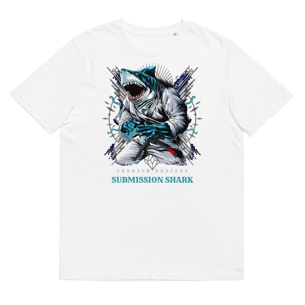 jiu jitsu gear BJJ apparel Shark Frenzy ~ Unisex Organic T-Shirt