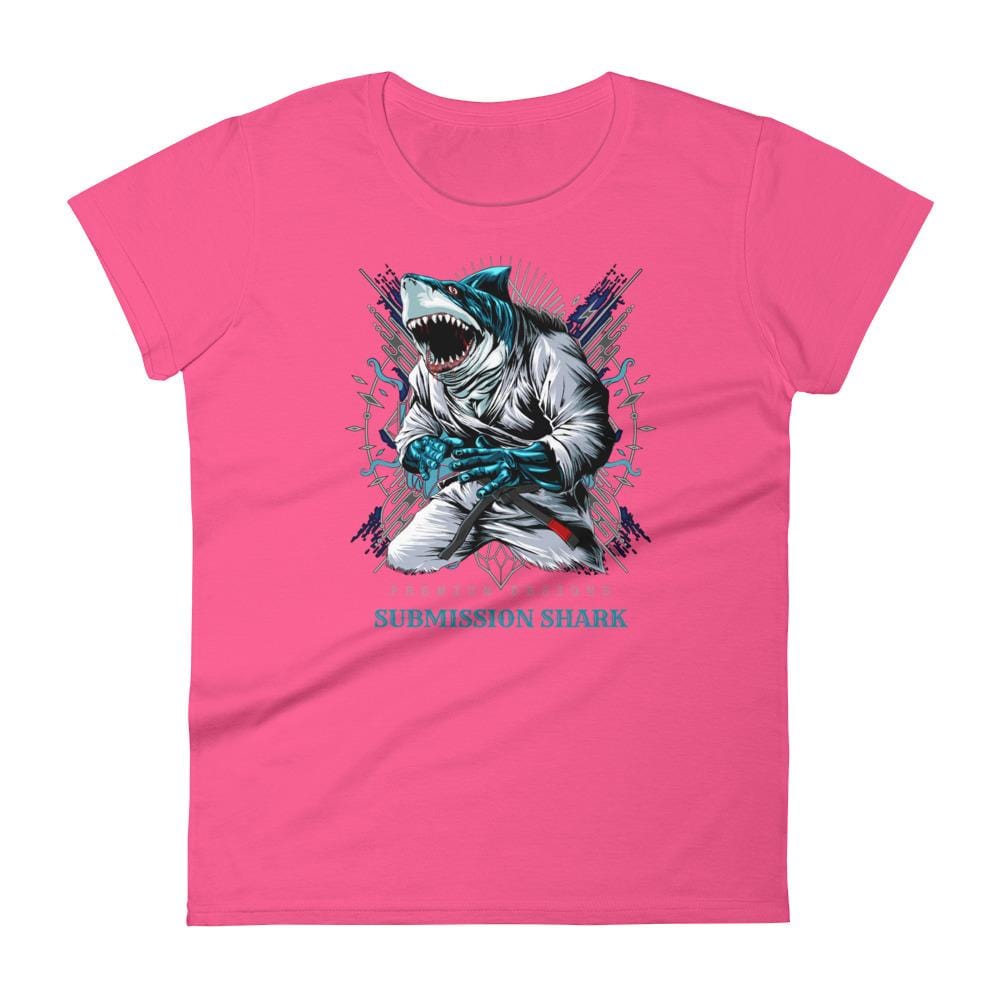 jiu jitsu gear BJJ apparel Shark Frenzy ~ Women's Fashion Fit Tee